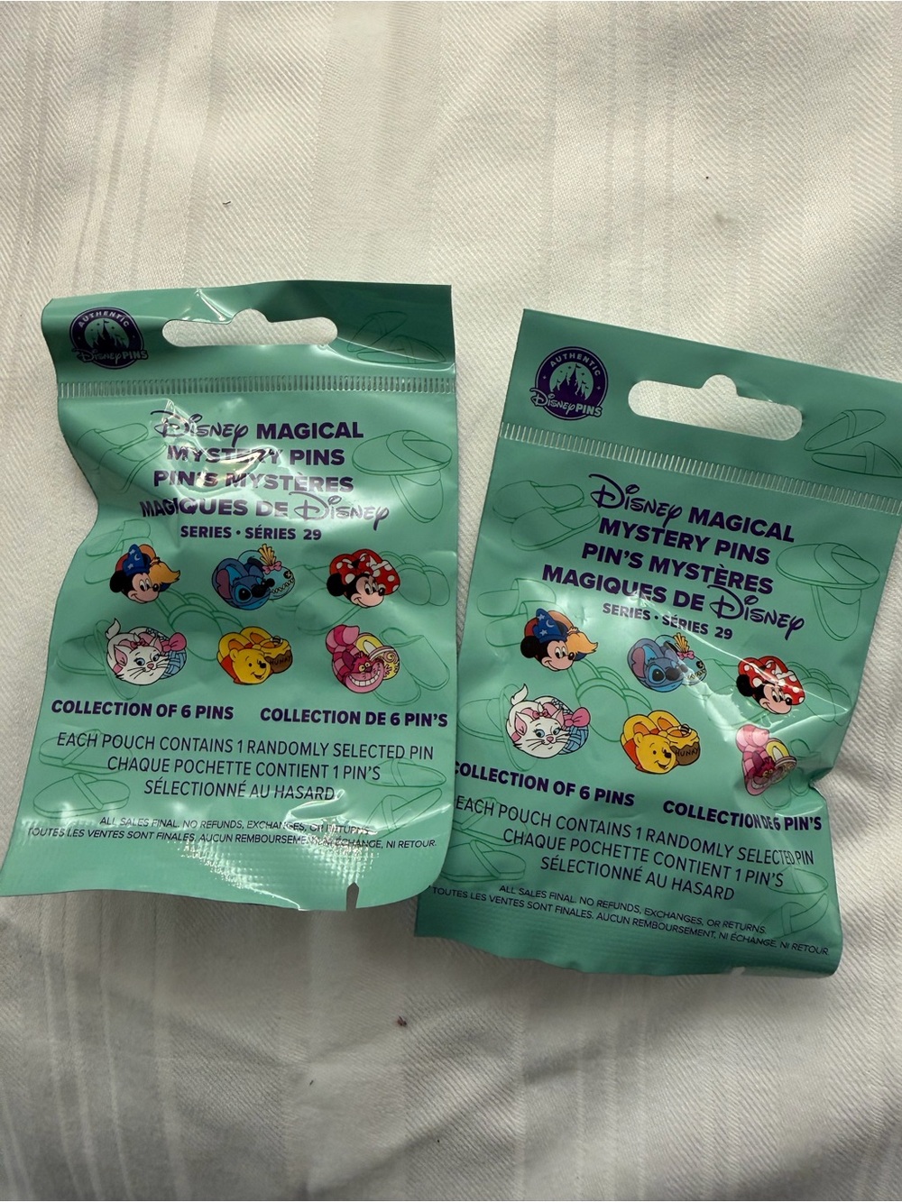 Disney Magical Mystery Pins Series 29 - 2 sealed bags